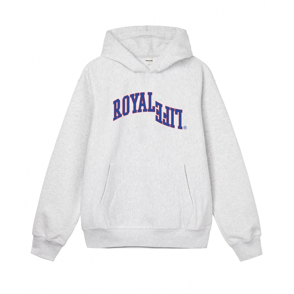ROYALLIFE RLPH1003リバースバシティロゴ起毛フードティー - グレー 8,195円