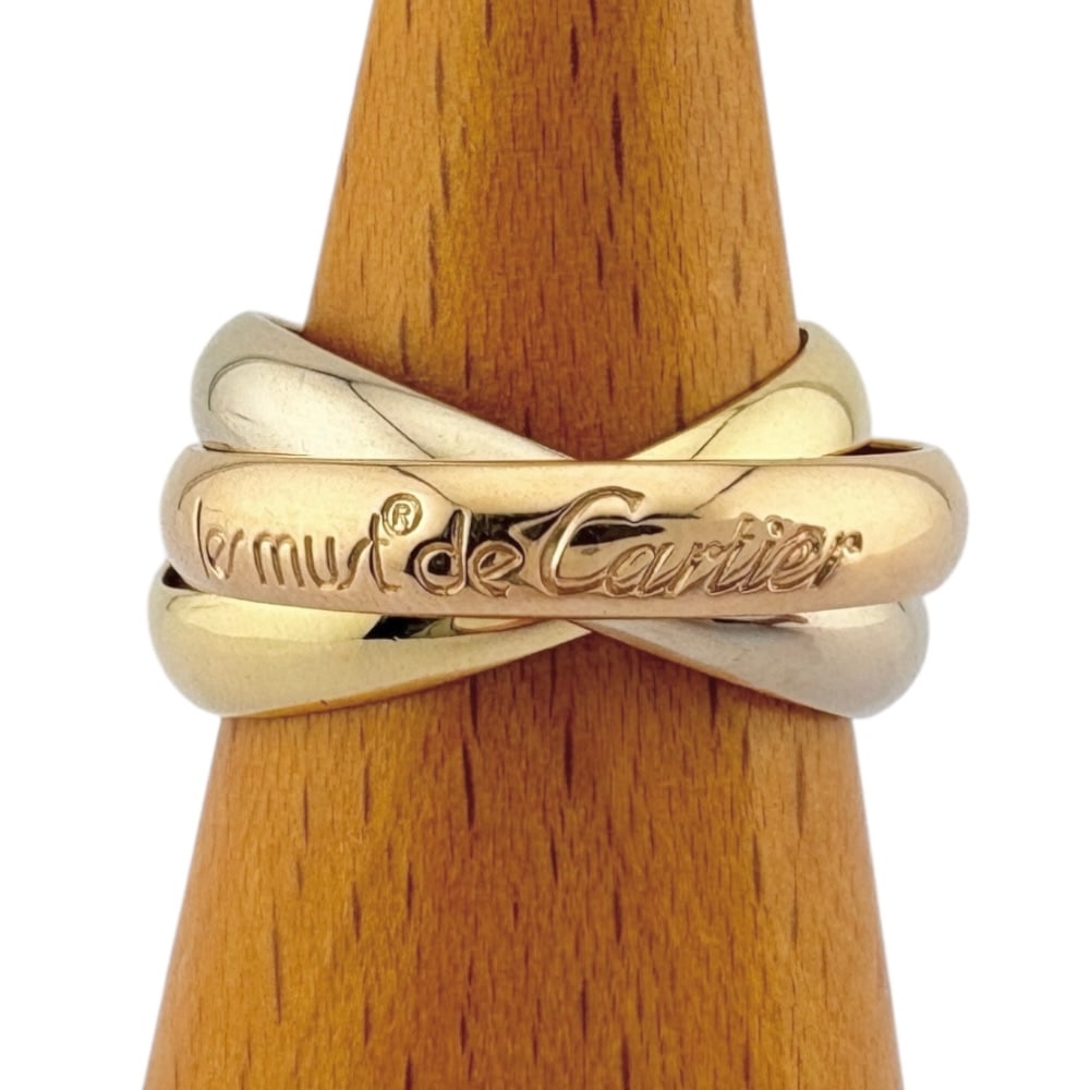 カルティエ トリニティ リング 指輪 10.5号 18金 K18イエローゴールド CARTIER 中古 美品
