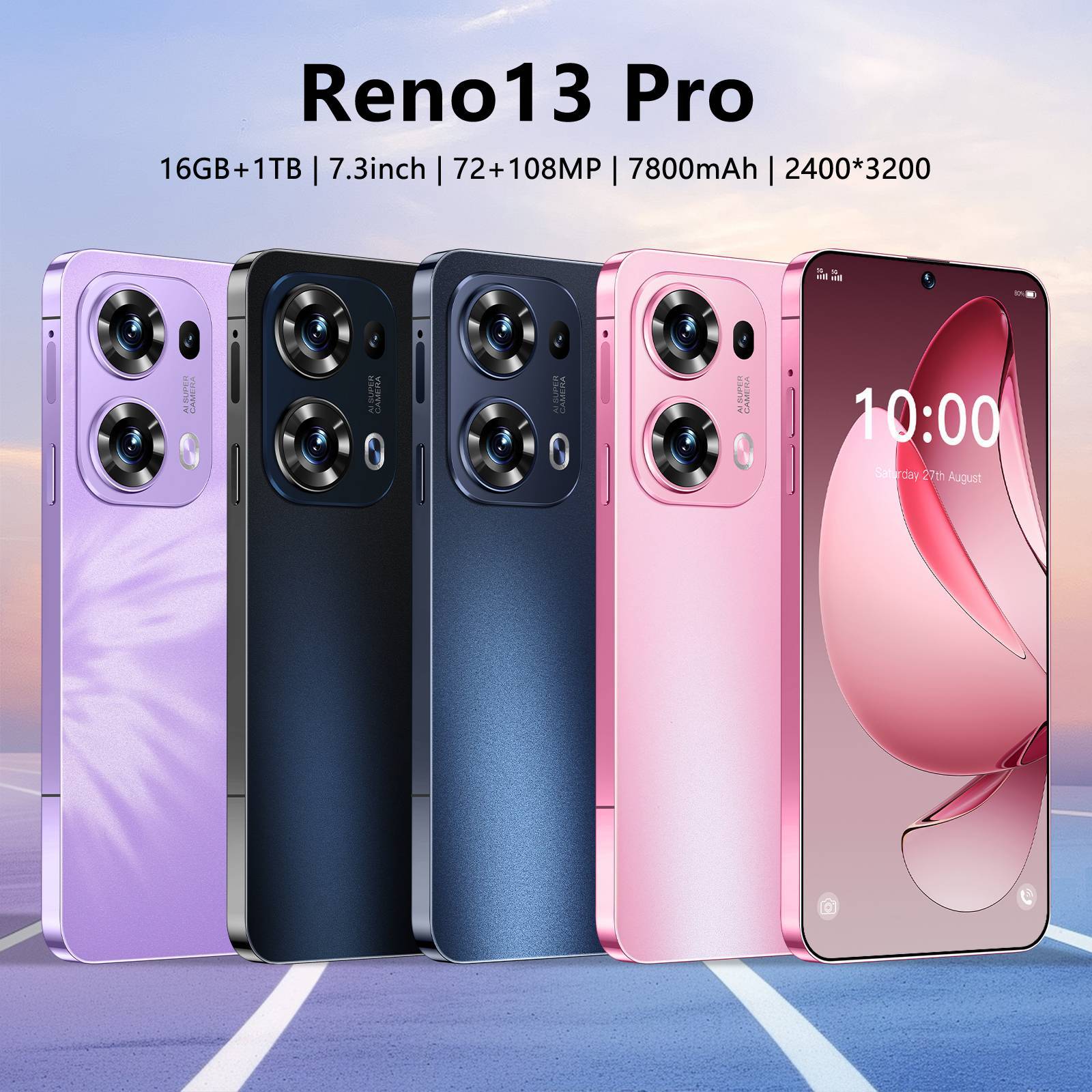 新型携帯電話reno 13 prスマート対外貿易携帯電話6.6incellスクリーンandroid携帯電話