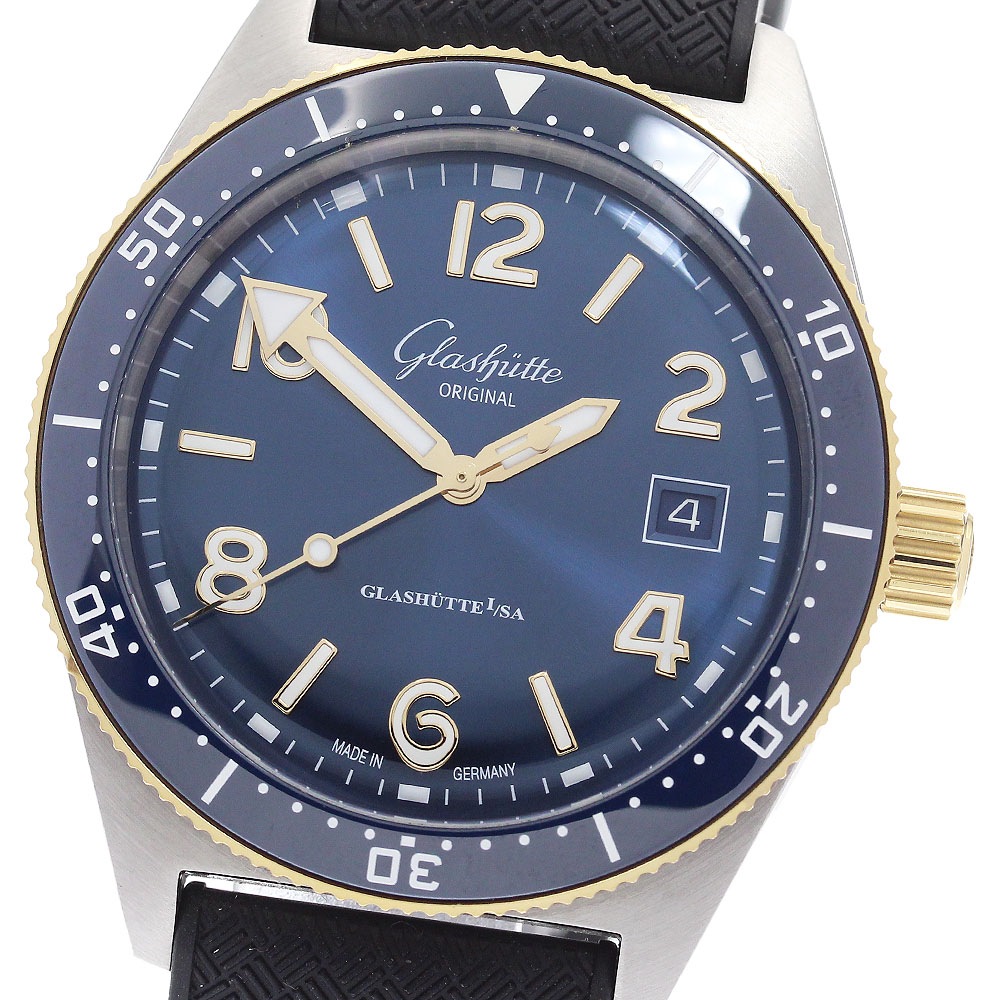 グラスヒュッテ・オリジナル GLASHUTTE ORIGINAL 1-39-11-10-90-34 オリジナル シーキュー 自動巻き メンズ 良品 箱・保証書付き_903501【中古】