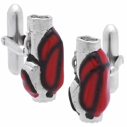 カフス カフスボタン SWANK スワンク ゴルフ ゴルフバッグ レッド カフリンクス メンズアクセサリー ニューヨーク発 ブランド