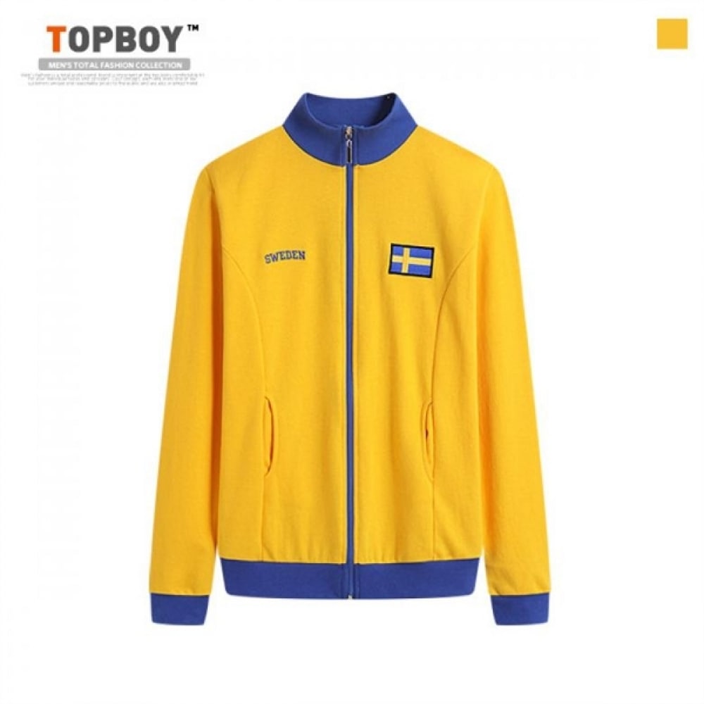 (トップボーイ) スウェーデン刺繍入りジップアップジャンパー (DG088)