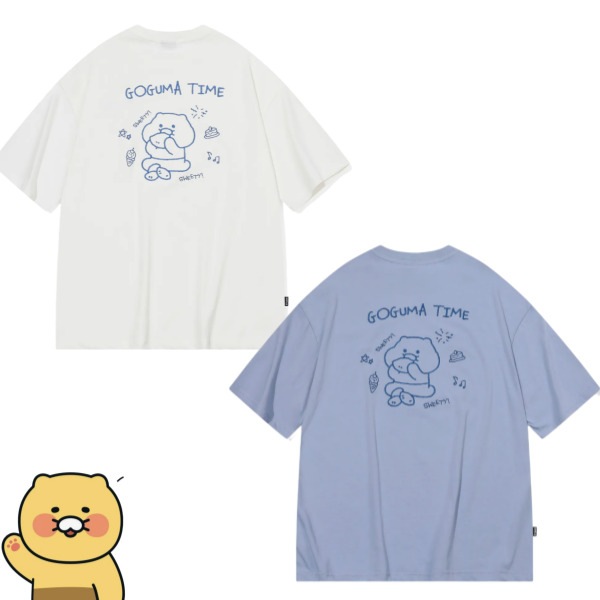 CPGN X スイートチュンシク刺繍半袖Tシャツ クリーム,グレー
