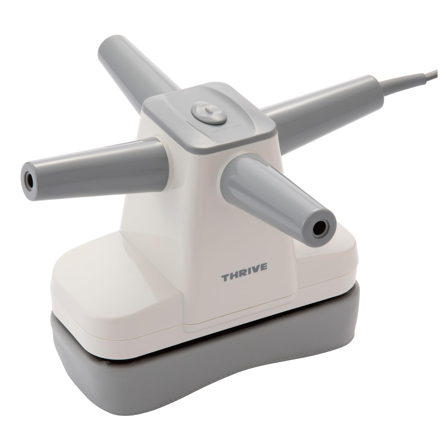 スライヴ マッサージャー 「十字形のハンドルで持ちやすく大型の振動パッドでコリを強力マッサージ」 MD-022 ホワイト 管理医療機器