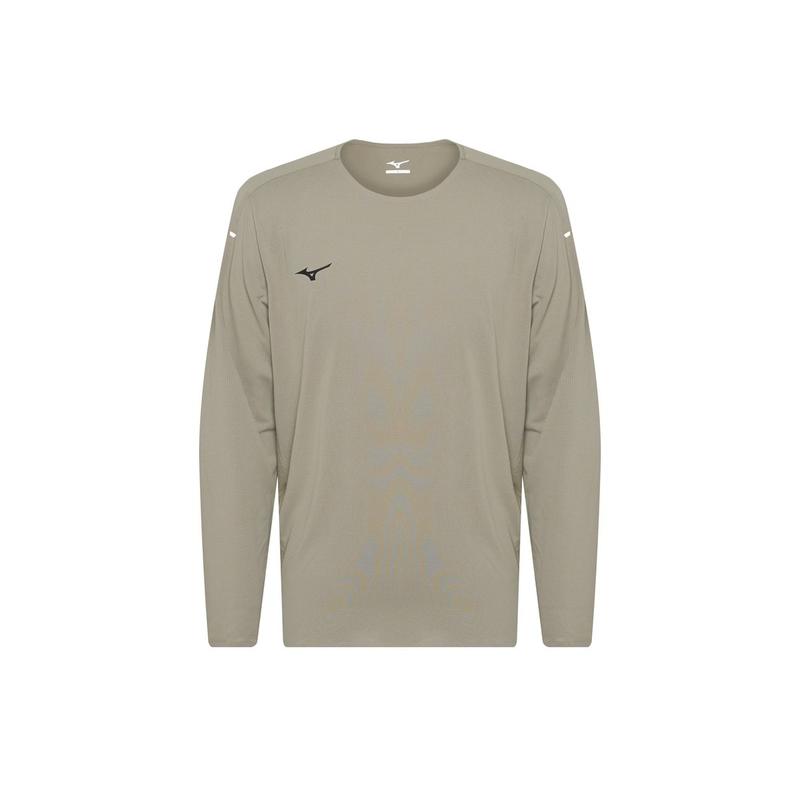 共用ランニング長袖Tシャツ 32YA5A0049 吸汗速乾 軽量 運動 ランニング サッカー RUNNING LONG SLEEVE