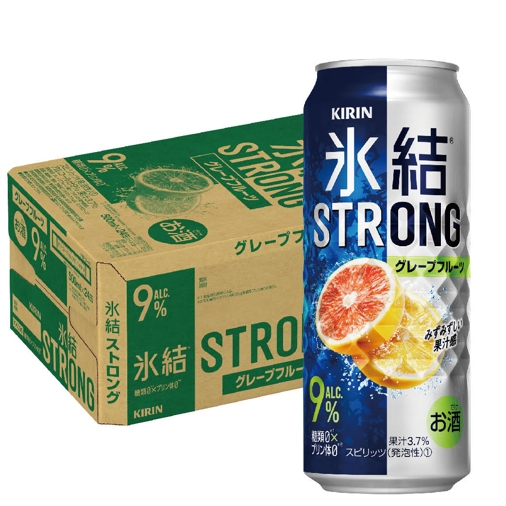 【送料無料】 キリン 氷結ストロング グレープフルーツ GF 500ml1ケース/24本【北海道沖縄県四国九州地方は別途送料】