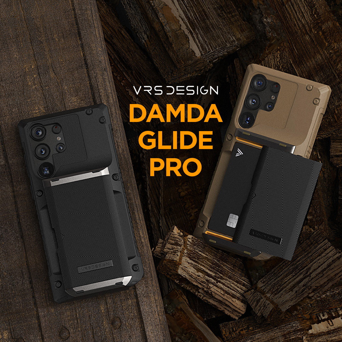 Galaxy S24 Ultra 対応 ケース 耐衝撃 カード収納 付 タフ スマホケース Damda Glide Pro