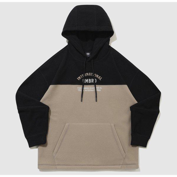 プラスフリースレタリングフード付きTシャツ B1 UQ423CHDN1 BLK0 BBD0