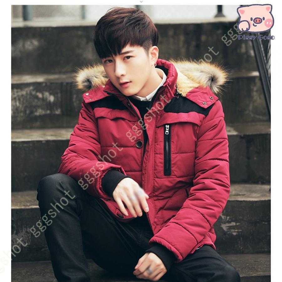 冬の特恵コート メンズ 長袖 中綿入り トップス ジャケット 無地 フード付き アウター 防風 防寒 中綿ジャケット おしゃれ 冬服 綿コート 厚手 暖かい 上着 アウトドア