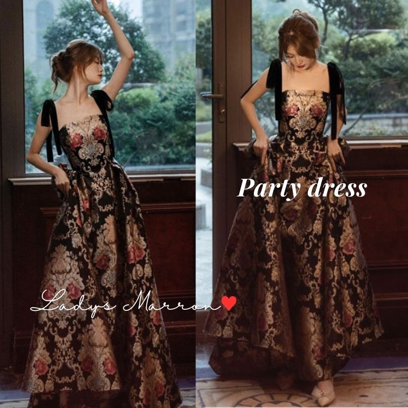 大好評 花柄ワンピース 肩リボン ワンピース 花柄ドレス リゾートワンピース リゾート服 夏ワンピース レトロワンピース キャミワンピース キャミワンピ 大人可愛い マキシワンピース マキシ丈ワンピー