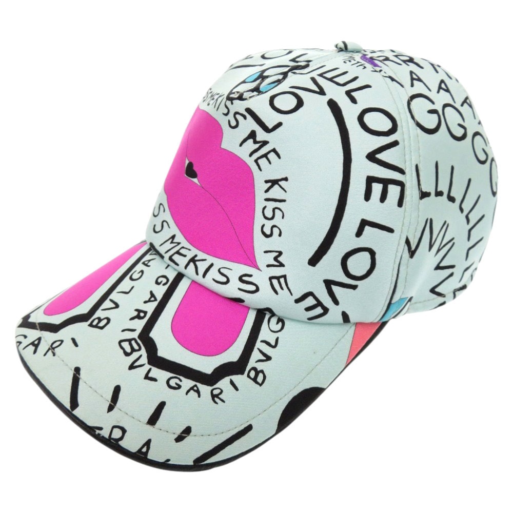 美品 オノマトブルガリ ベースボールキャップ ポップ（アップ）コーン 表参道 ポップアップストア限定品 帽子 シルク ミント 1385【中古】 ユニセックス