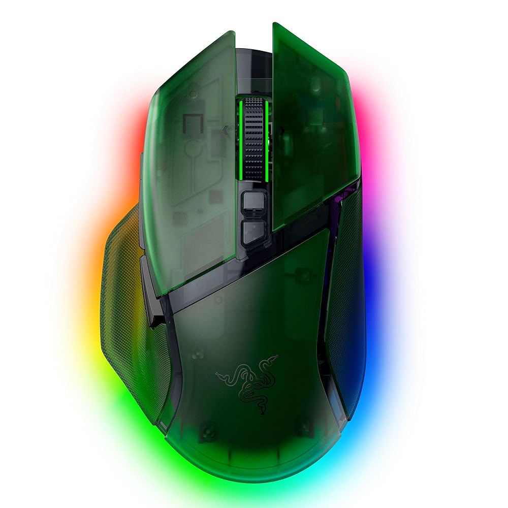 Razer レイザー Basilisk V3 Pro 35K Phantom Green Edition ワイヤレス ゲーミングマウス RZ01-05240300-R3A1