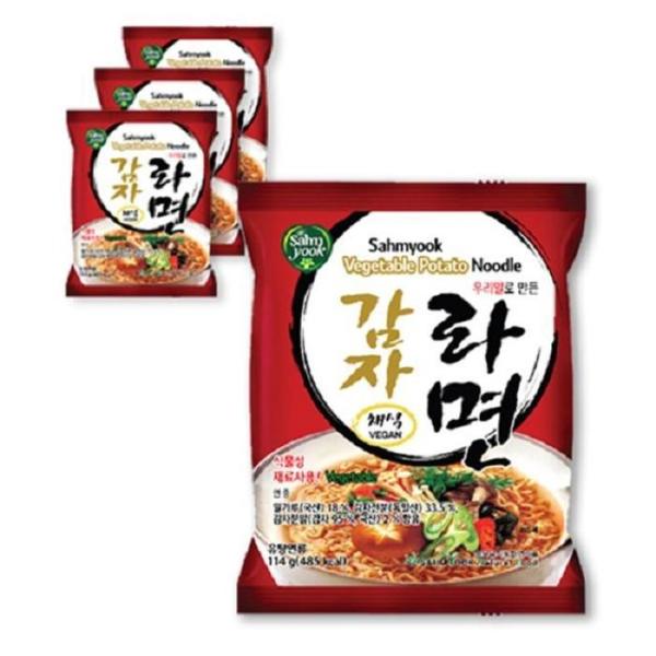 OF621063韓国産小麦 ベジタリアン ポテト ラーメン 114g 8袋