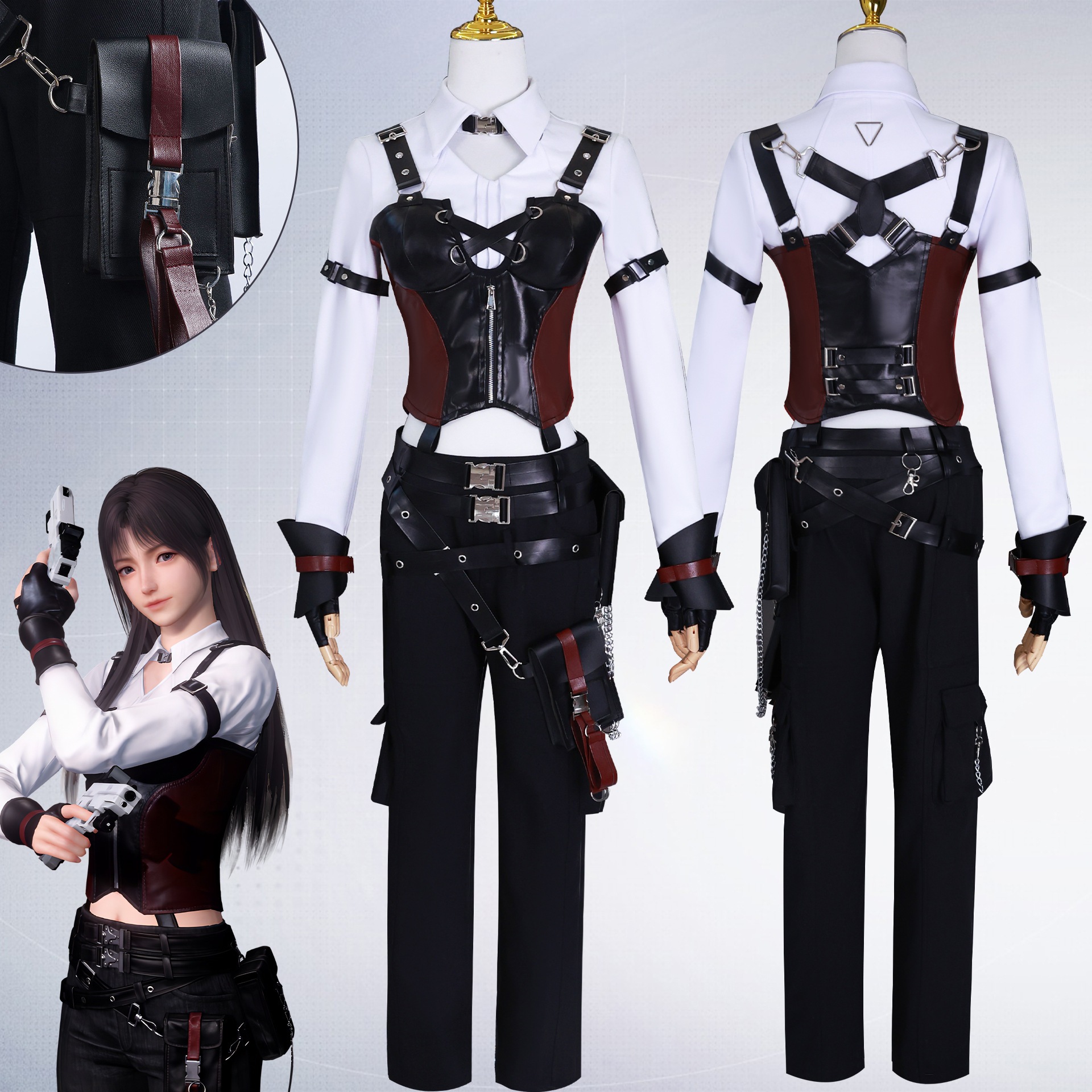 【即納&迅速な出荷】恋深空女主人猟師さん服猟師ズボンコスプレ恋と深空セット