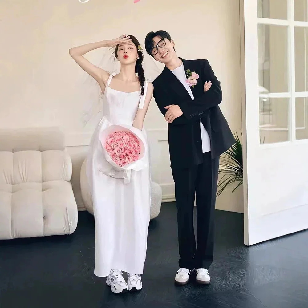 お呼ばれ 結婚式 花嫁 白 パーティードレス 二次会 ウェディング 32 【今恋】ウェディングドレス サイズオーダーメイド可能 ワンピース 成人式 前撮り ロングドレス 演奏会