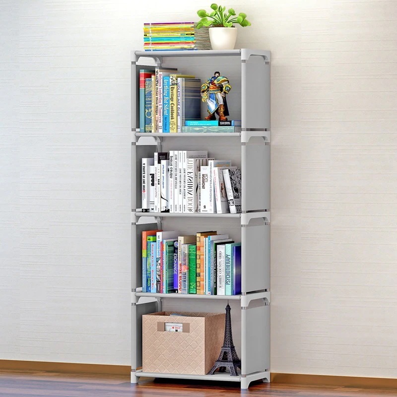 収納ボックス 4 段オープンラック カラーボックス 本棚書棚兼用 シンプル 多用途収納 組み立て簡単 省スペース