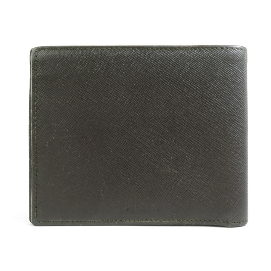 プラダ PRADA 札入れ レザー ブラウン メンズ r10321a