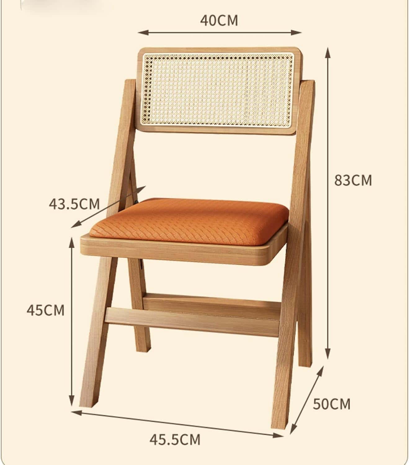 折りたたみ式木製ダイニングチェア 肘掛けコンパクト収納省スペース 食卓用デザインチェア フォールディングチェア