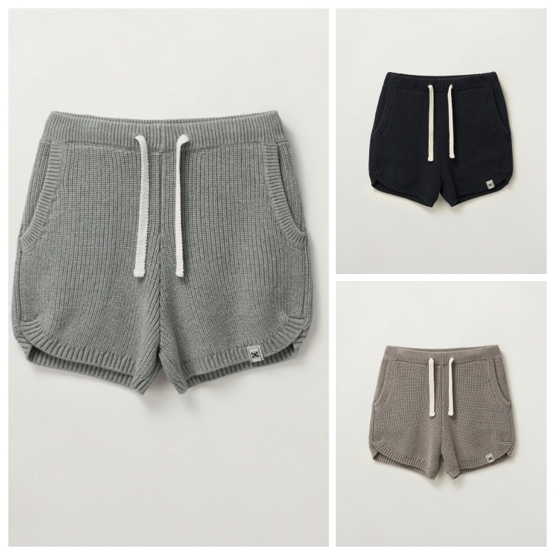 【SATUR】 (W) CASHMERE BLEND KNIT SHORTS : 3COLORS
