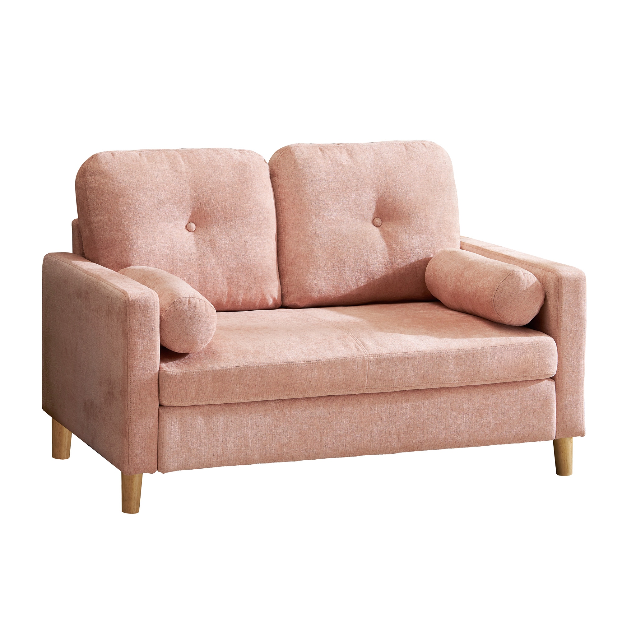 【国内即発送】ソファ 二人掛け カウチ 枕付き ソファー おしゃれ 柔軟 ふわふわ 取付可能な脚 柔軟な背もたれ　取り外し可能な背もたれ コンパクト 一人暮らし 19,002円