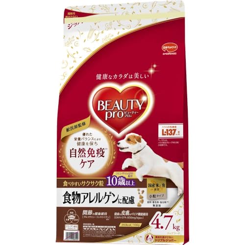 ドッグフード　食物アレルゲンに配慮　10歳以上　国産米・魚　4.7kg　【獣医師監修】【国産】【大容量】