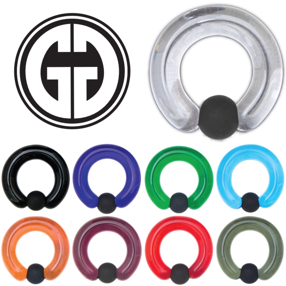 ボディピアス ゴリラグラス社製 キャプティブビーズリング 6G 9色 CBR 金属アレルギー対応 海外ブランド 正規品 6ゲージ 本物 GORILLA GLASS ggr6gxxxxxxxx