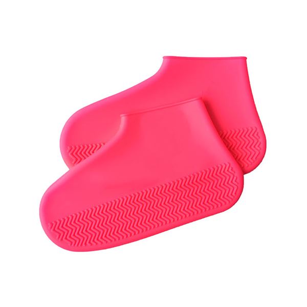 （まとめ） エツミ 防水シューズカバー Sサイズ ピンク V-82228 [x2セット]
