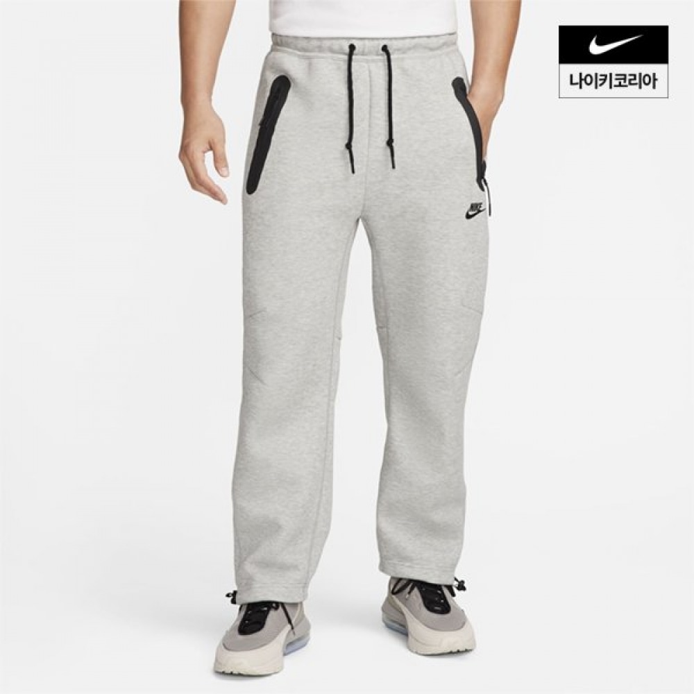 メンズナイキスポーツウェアテックフリースオープンヘムスウェットパンツ FB8013-063