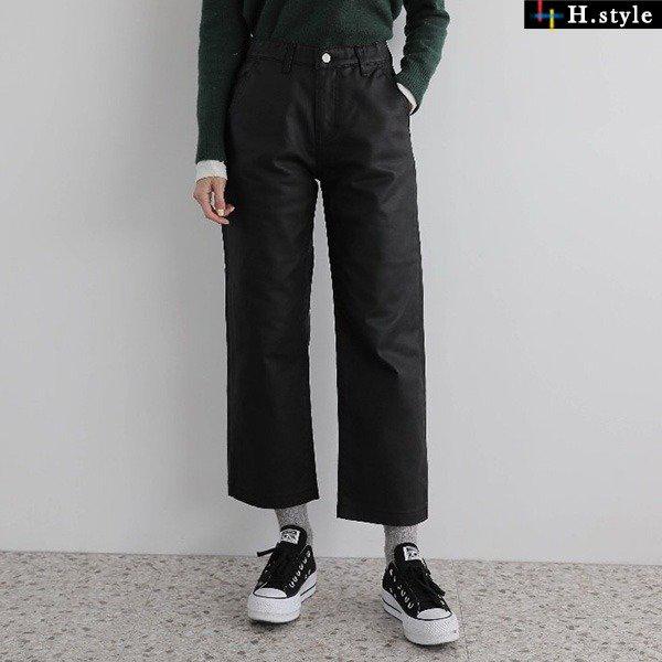 （EG）239裏起毛バンディングデニムワイドパンツ