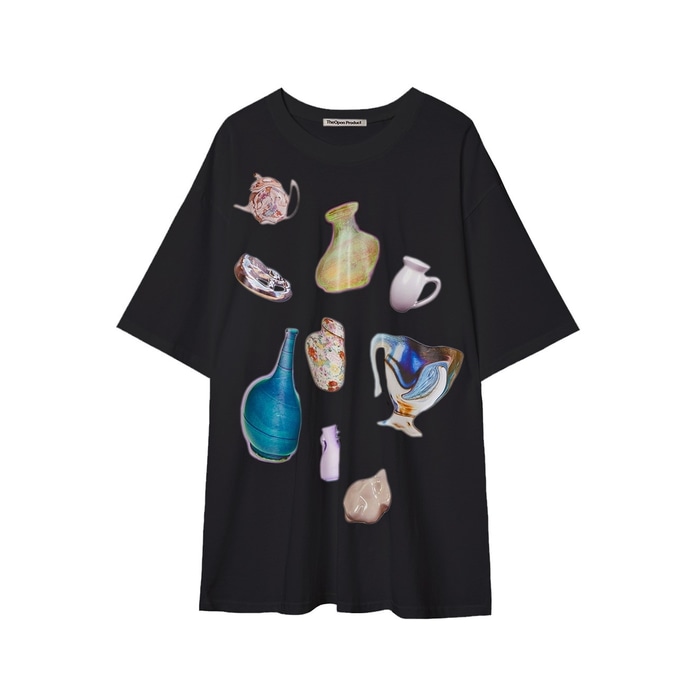 【OPEN Yy】 JAR COLLECTOR TEE : BLACK