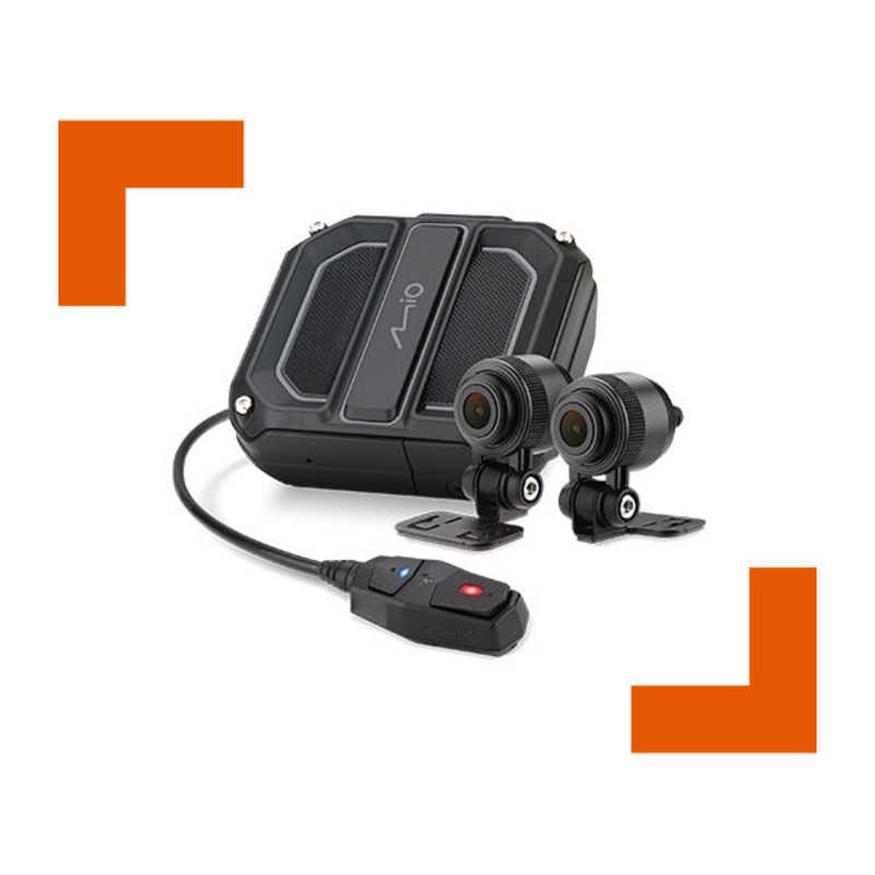 デイトナ　MIO MIVUE M820PRO(超高感度Starvis2搭載 分離型2カメラバイク用ドライブレコーダー)　63340