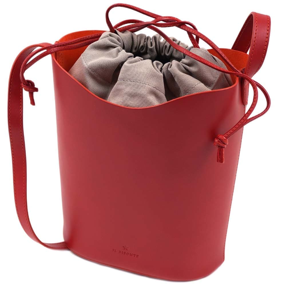 イルビゾンテ ショルダーバッグ ハンドバッグ レディース 肩掛け レザー 本革 レッド RED IL BISONTE BBU025-PV0041-RE187X