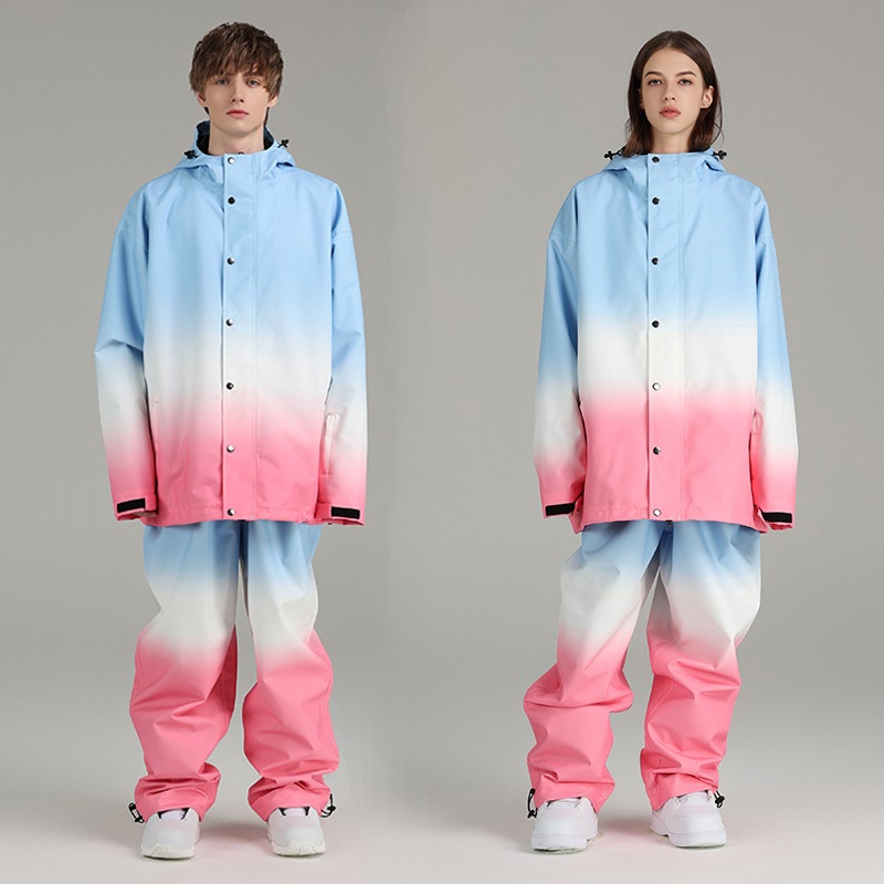 スノーボードウェア スノボウェア スキーウェア 上下セット セットアップ ズボン ロングパンツ ジャケット パーカー レディース メンズ 男女兼用 スノーボード ウェア アウター 防寒着