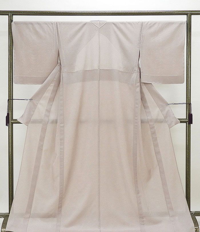 夏物 小紋 新品仕立済 正絹 夏物 伝統工芸伊勢型写 鮫文様 身丈170.5cm 裄丈68cm 絽江