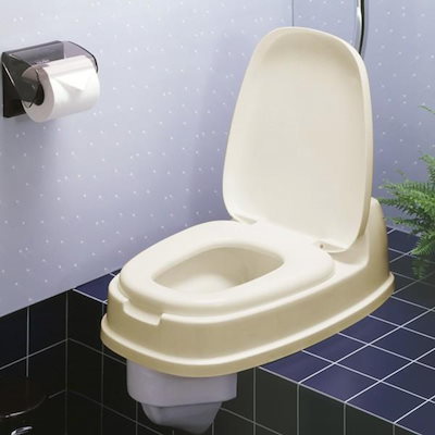 他サイト： 新輝合成 トンボ 洋式便座 両用型 段差あり 和式トイレ用 ベージュ 61×40.5×20.5cm 介護 日本製の商品画像