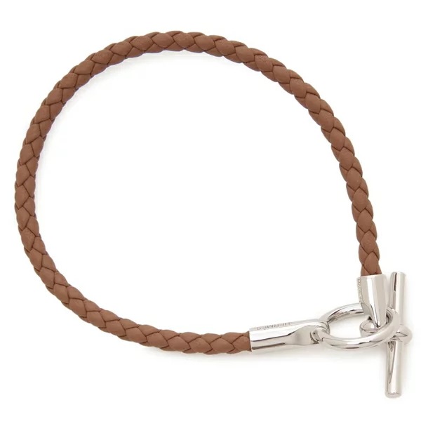 ブレスレット バングル グレナン ゴールド シルバー金具 ブラウン レディース H071681 FP 37