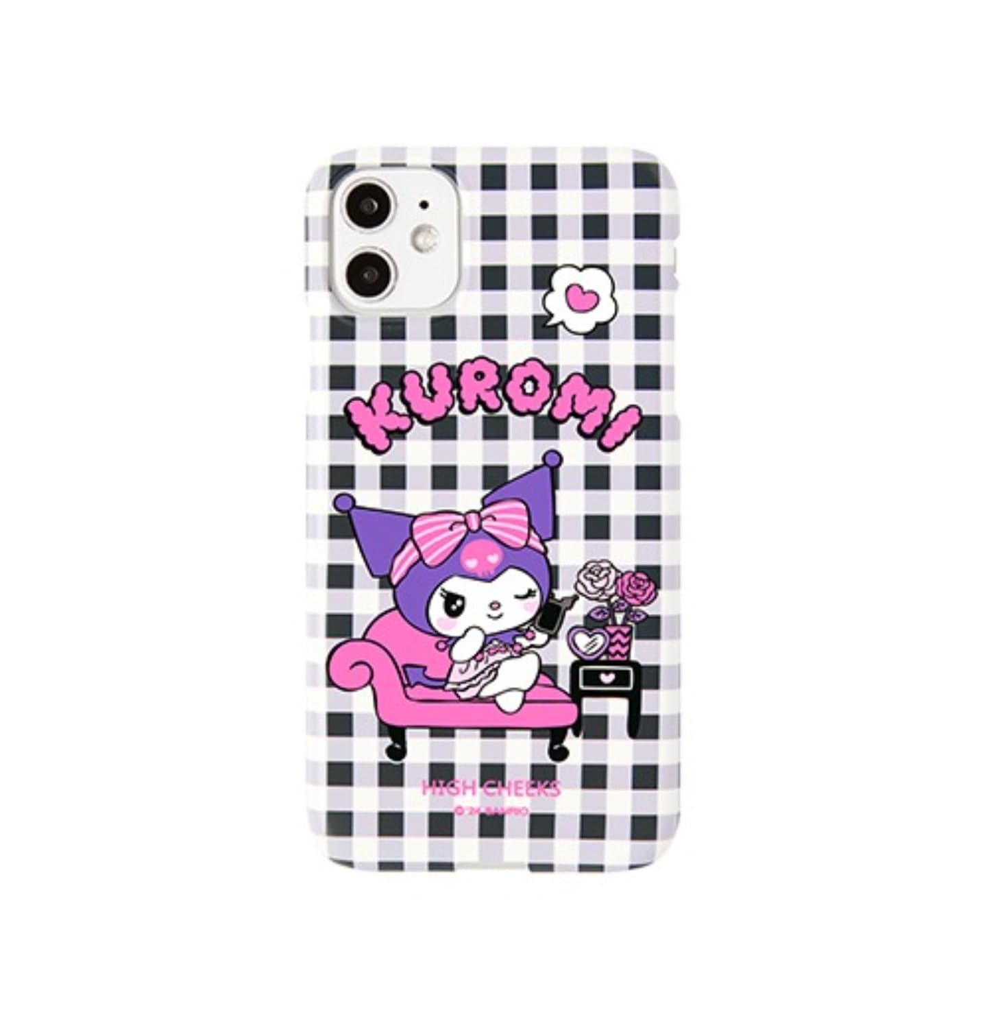 HIGH CHEEKS Check Kuromi Hard iPhoneケースその他 iPhone ケース