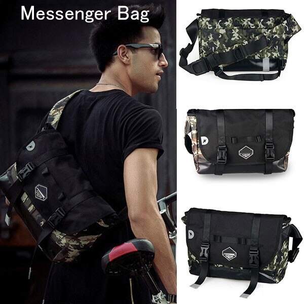 メッセンジャーバッグ 男女兼用 ボディバッグ 斜め掛け 通勤 通学 軽量 アウトドア 4,671円
