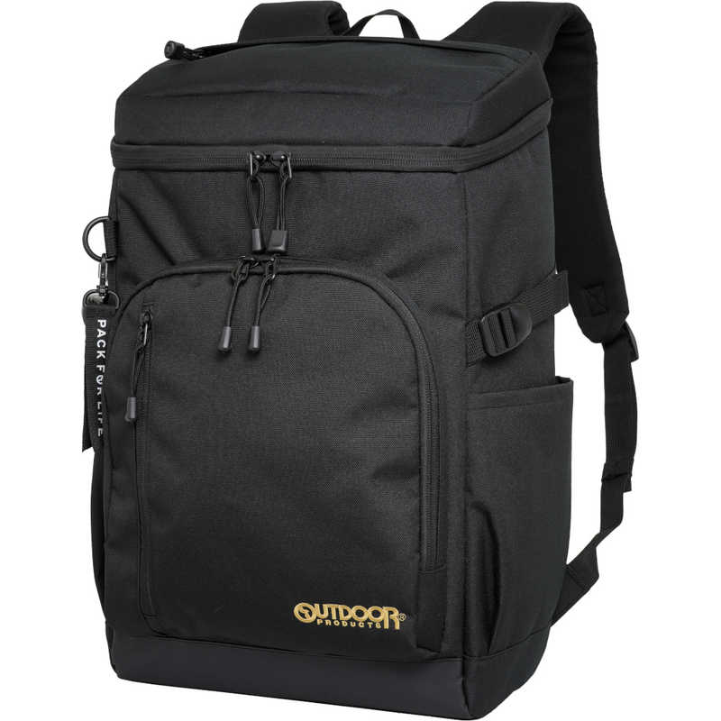 OUTDOOR　ボックスリュック スクールリュック 通学 通勤 大容量 30L 15.6インチ PC対応 撥水 軽量 ゴールド/ブラック　OD-11195-GDBK