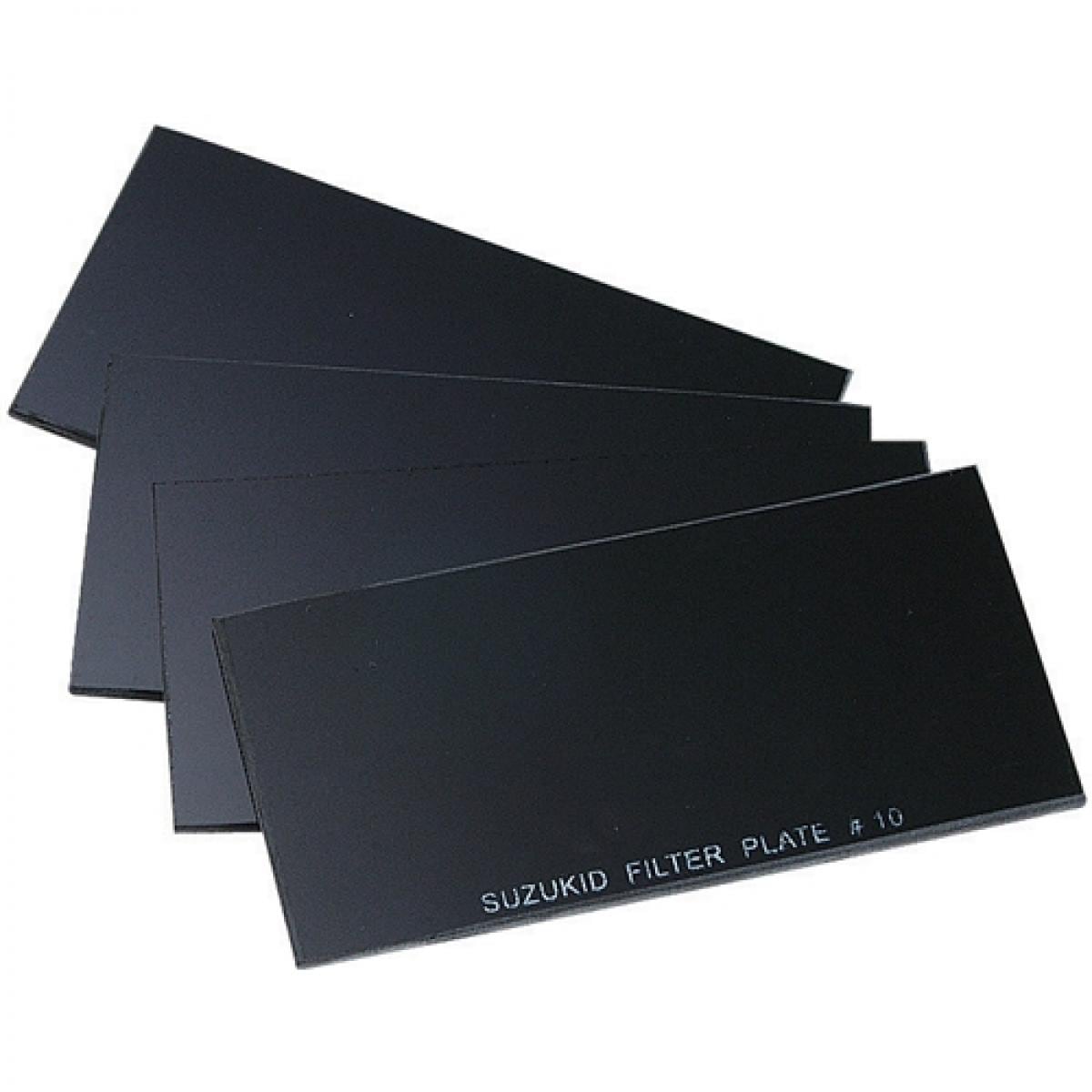 スズキッド(SUZUKID) 溶接用遮光プレートNo.10 ガラス製(50枚入) P-327 溶接面 交換用保護プレート