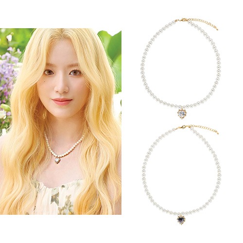 [MAMOOムンビョル(G)I-DLEシュファ着用]グラムハートパールネックレス/韓国人気ファッション 韓国の人気ブランド 韓国女性アクセサリー