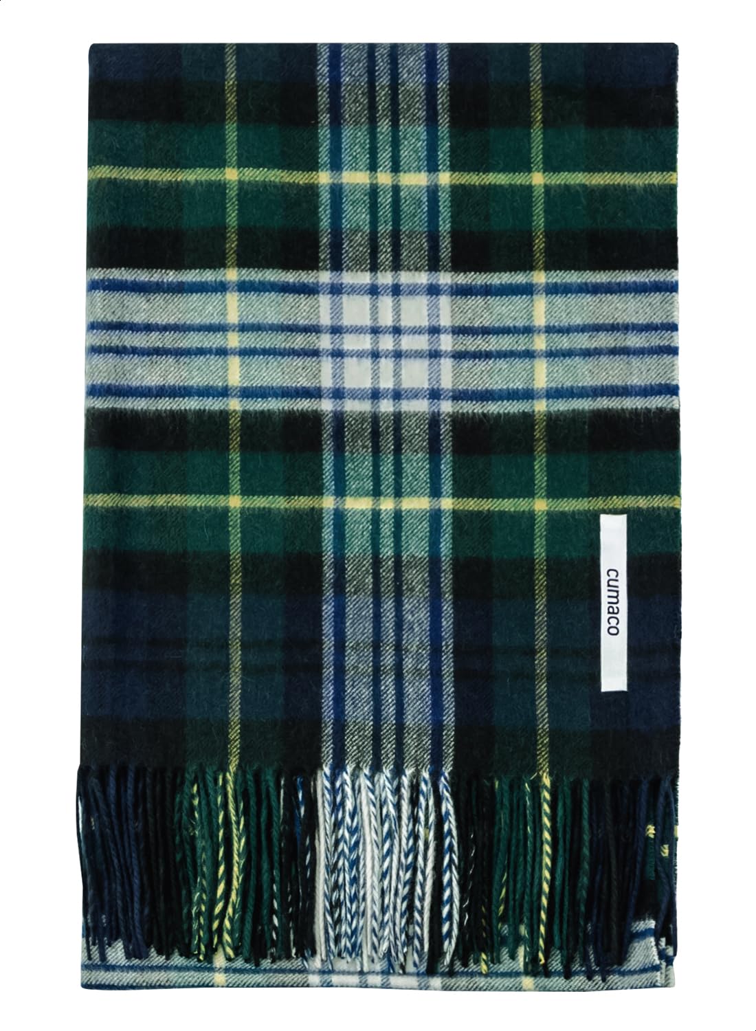 [cumaco] 23色 カシミヤ 100% ストール チェック レディース メンズ ユニセックス 205cm×60cm 大判 マフラー C-B0012B