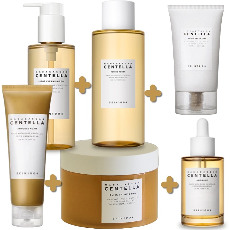 【センテラ スペシャル セット】 センテラ ライトクレンジングオイル200ml+アンプルフォーム125ml+トーニングトナー210ml+クイックカーミングパッド70枚+アンプル55ml+スージングクリ 5,984円