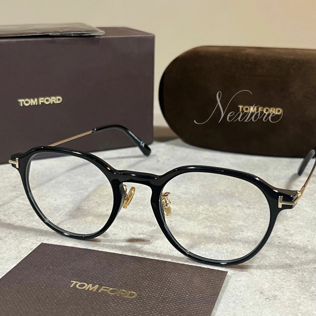【正規品・新品】TOMFORD TF5777DB FT5777DB 001 イタリア製 サングラス メガネ 眼鏡 メンズ レディース トム フォード 伊達メガネ ビジネ