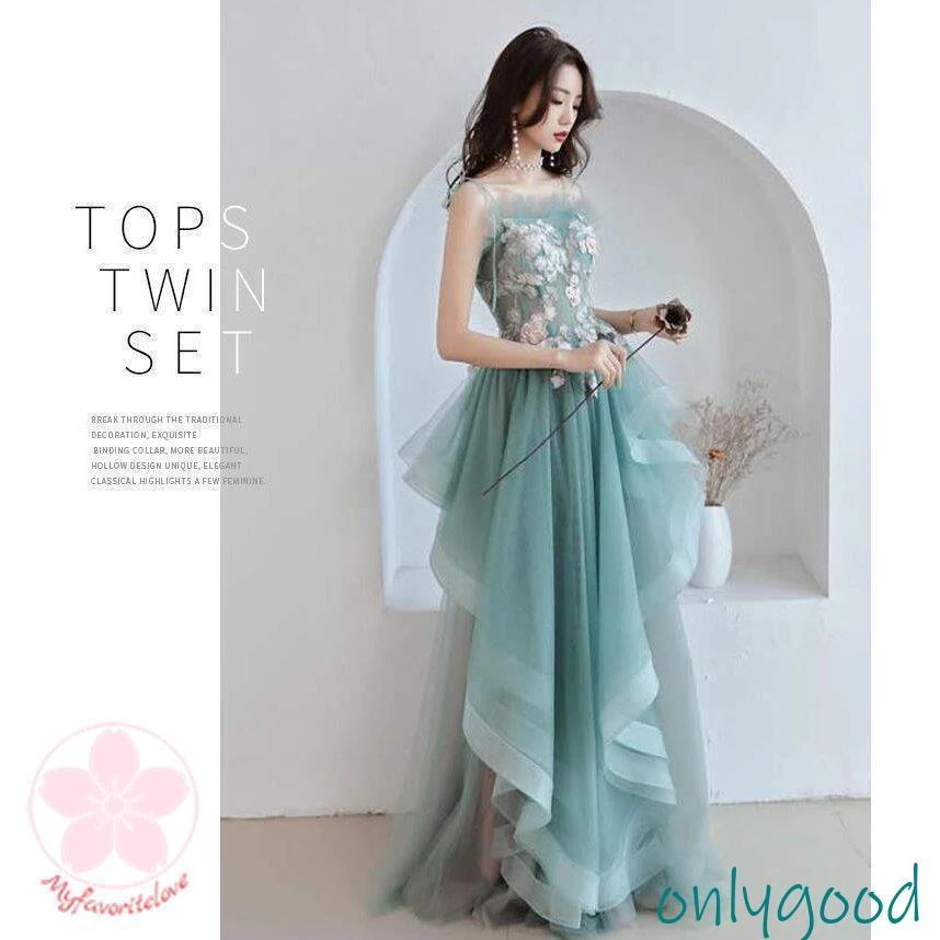 ウェディングドレス 演奏会 結婚式 舞台ステージ衣装 演出ドレス ロングカラードレスフォマールドレス 成人式 パーティードレス二次会 発表会