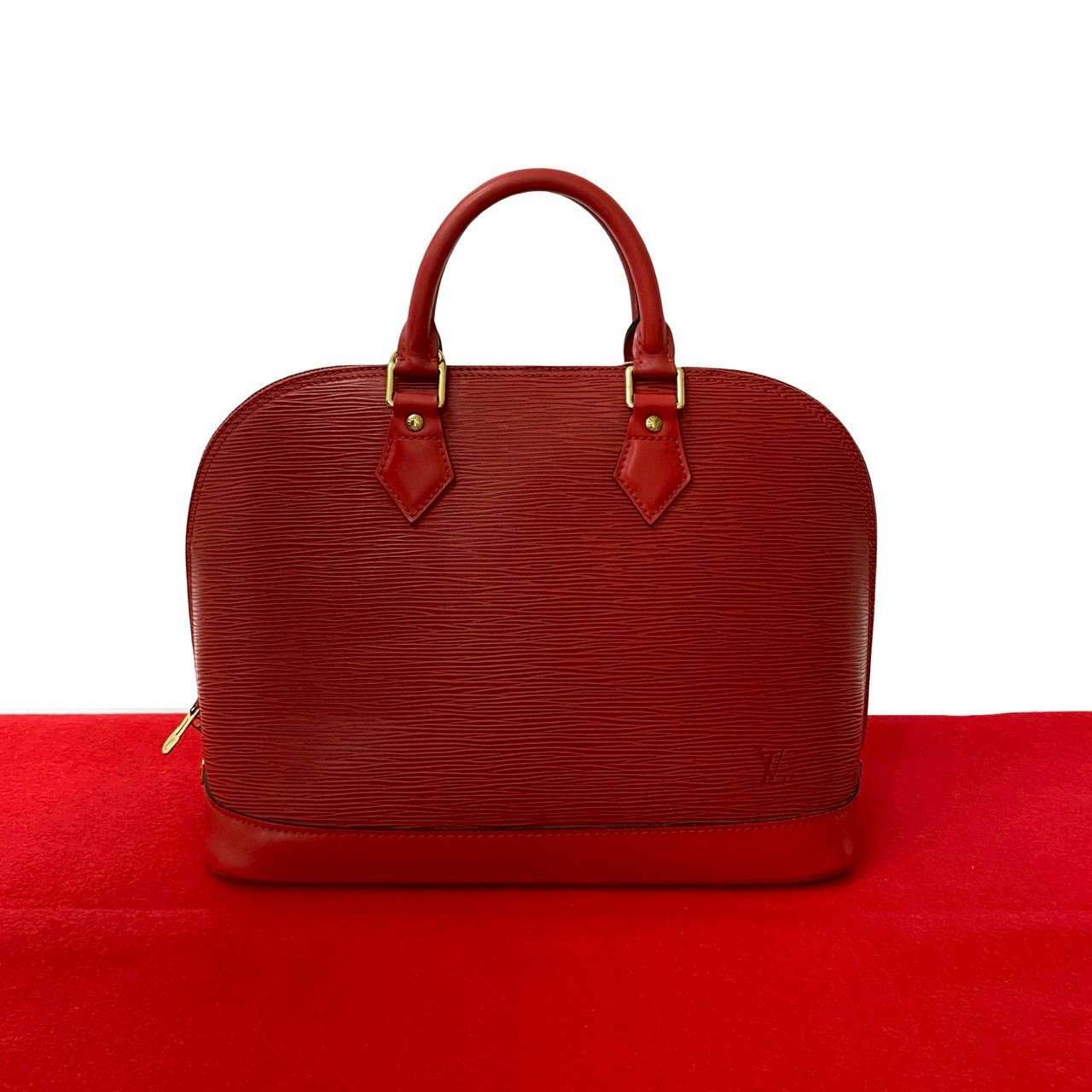 ヴィンテージ アルマ PM エピハンドバッグ エピレザー レッド 91744