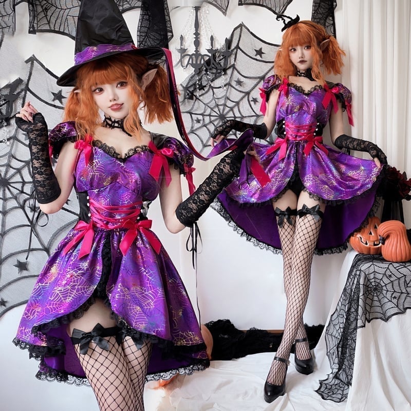 2025新品ハロウィン 今年 短纳期 暗黒系 コスプレ 魔女 巫女 M L XL 学園祭 文化祭 ワン 5,256円