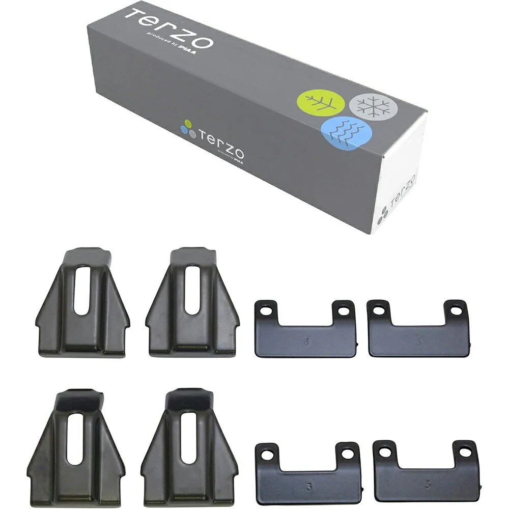 PIAA Terzo(テルッツォ) ルーフキャリア ベースキャリア 車種別取付ホルダーセット ダイレクトルーフレールタイプ エアロバー用 4個入 ブラック【三菱 RVR アウトランダー エクリプスクロ