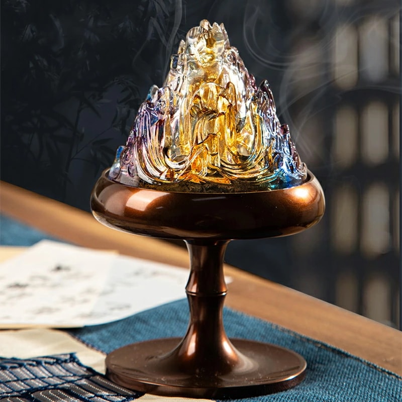 リピーター続出香炉 蓋付き おしゃれ 丸型 真鍮 インセンスホルダー インテリア雑貨 お香 線香 アロマ 仏具 上品 エレガント 和モダン アジアンテイスト 香皿 チベット インテリア アンティーク調