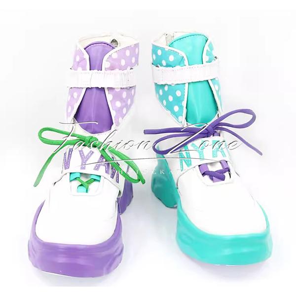 バーチャルYouTuber VTuber ホロライブ 風 常闇トワ コスプレ靴 男女兼用 シューズ 道具小物 ブーツ cosplay ハロウィン仮装 変装